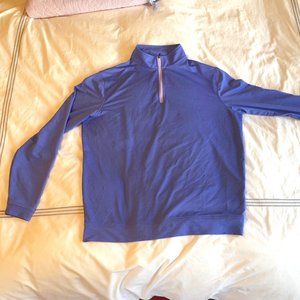 Men's Peter Millar Quarter Zip Performance Golf Pullover Sz MED